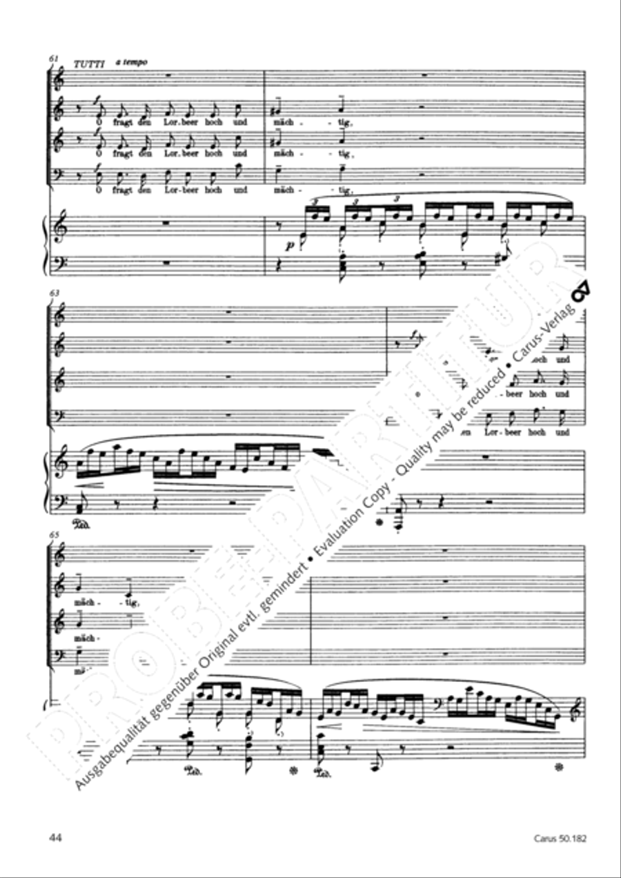 Vom Goldenen Horn 4-Part scores gallery preview page 47