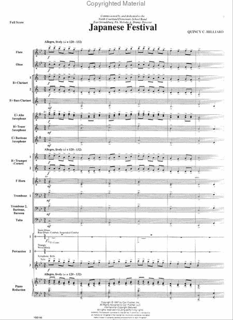 Japanese Festival Concert Band scores gallery preview page 2