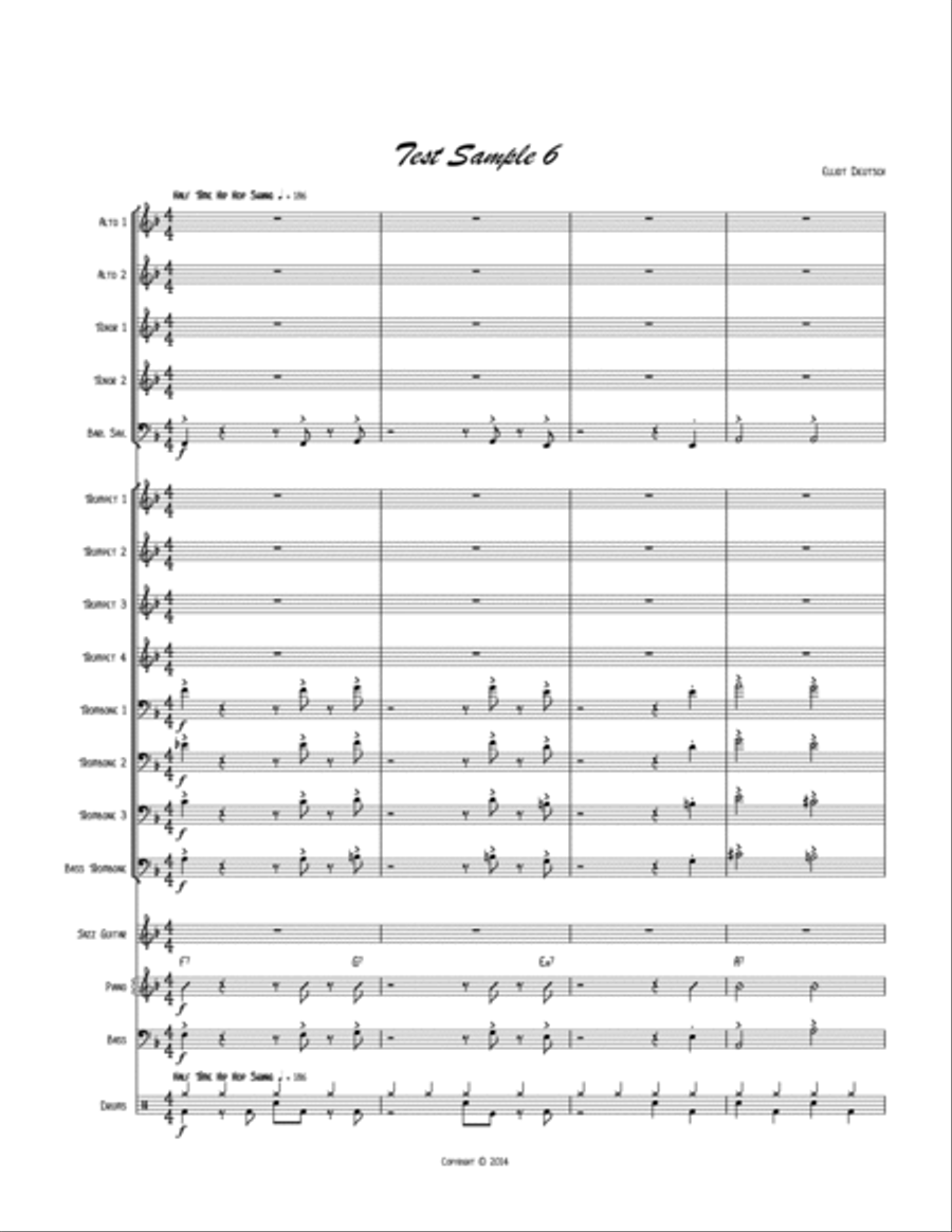 Test Sample 6 Jazz Ensemble scores gallery preview page 2