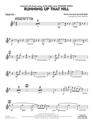 Book cover for Running Up That Hill (arr. Paul Murtha) - Tenor Sax 1