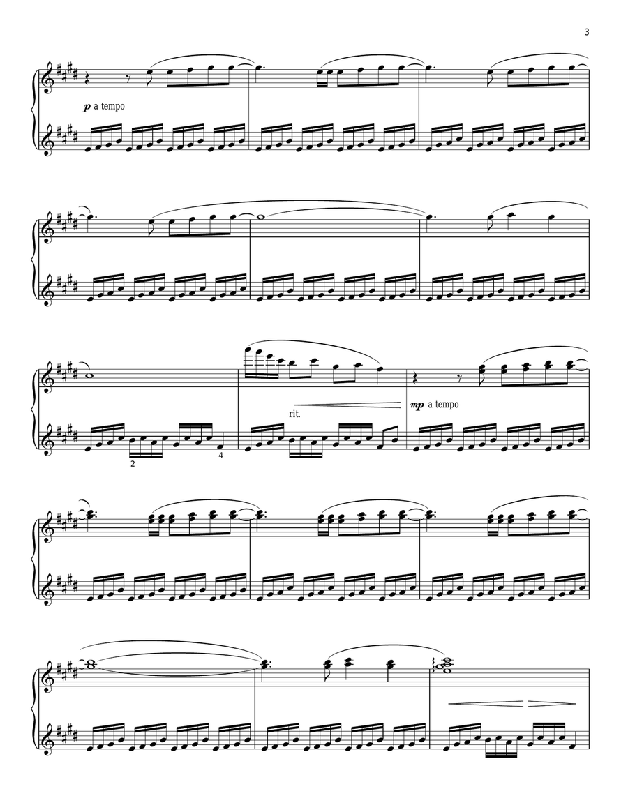 Holy Spirit (arr. Phillip Keveren) Piano Solo scores gallery preview page 3