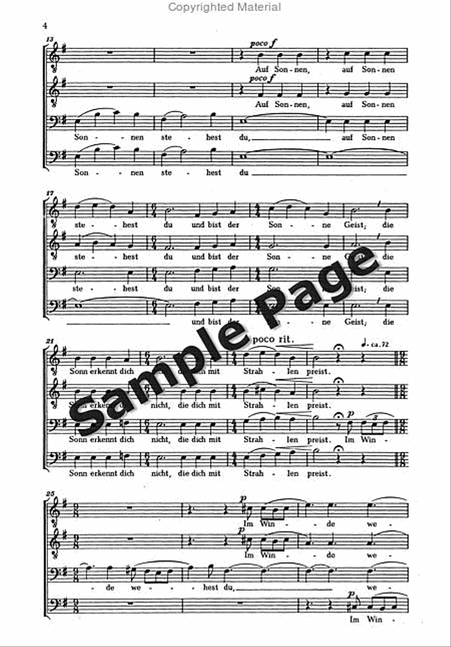 Weber B Auf Erden Gehest Du TTBB scores gallery preview page 3