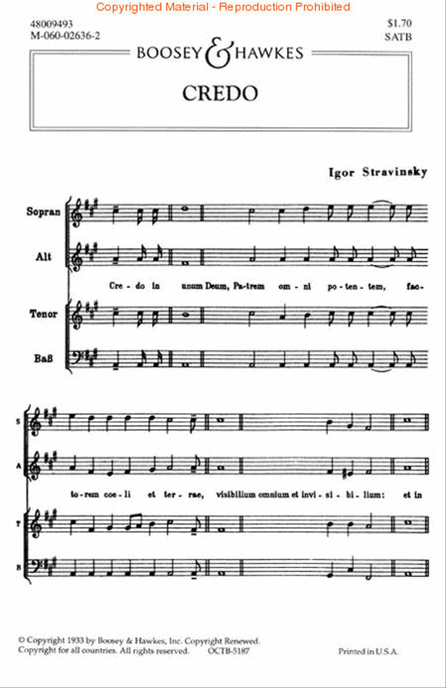Credo Credo 4-Part scores gallery preview page 2