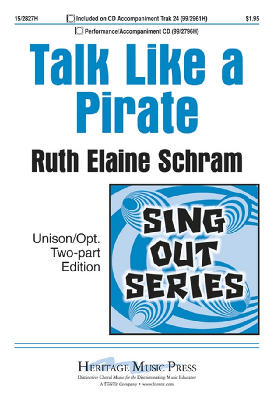 Talk Like a Pirate Unison Choir scores gallery preview page 1