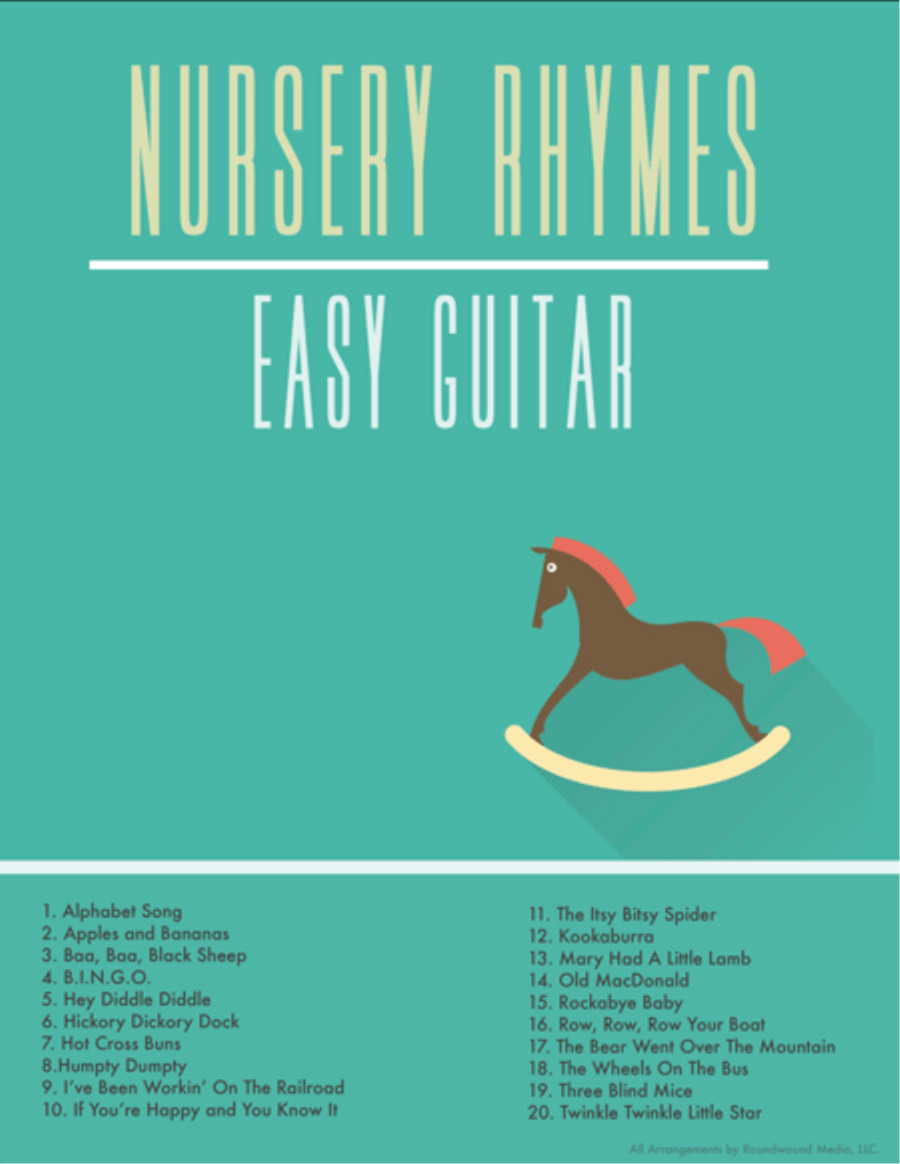 The Itsy Bitsy Spider (Beginner Guitar w/TAB) Guitar Tablature scores gallery preview page 1