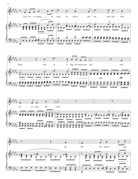 CLARA SCHUMANN: Liebeszauber, Op. 13 no. 3 (transposed to D-flat major)