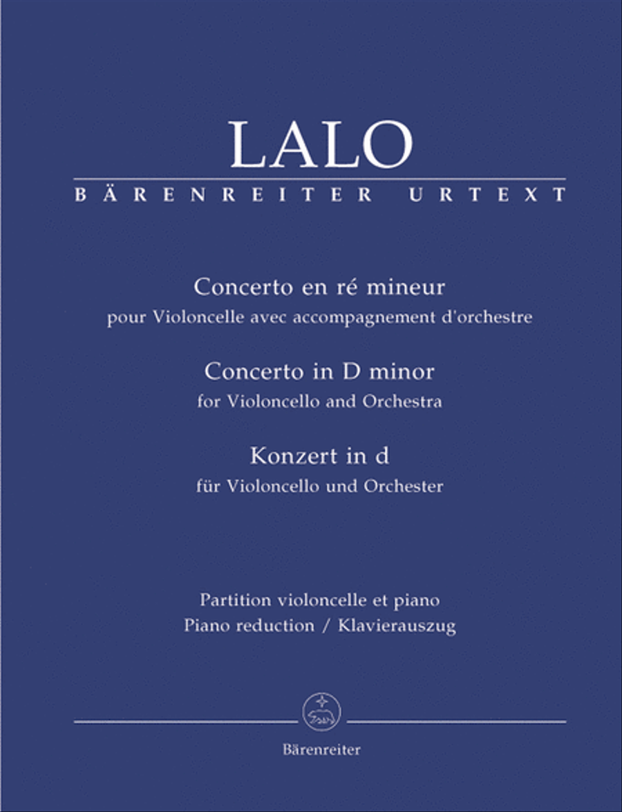 Concerto for Violoncello and Orchestra in D minor Piano scores gallery preview page 1