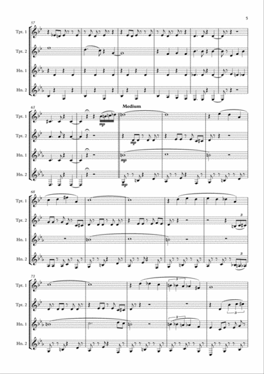 Caravan featured in SOPHISTICATED LADIES Brass Ensemble scores gallery preview page 5