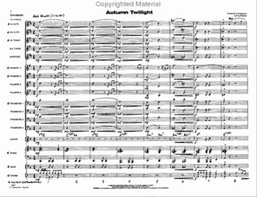 Autumn Twilight Jazz Ensemble scores gallery preview page 2