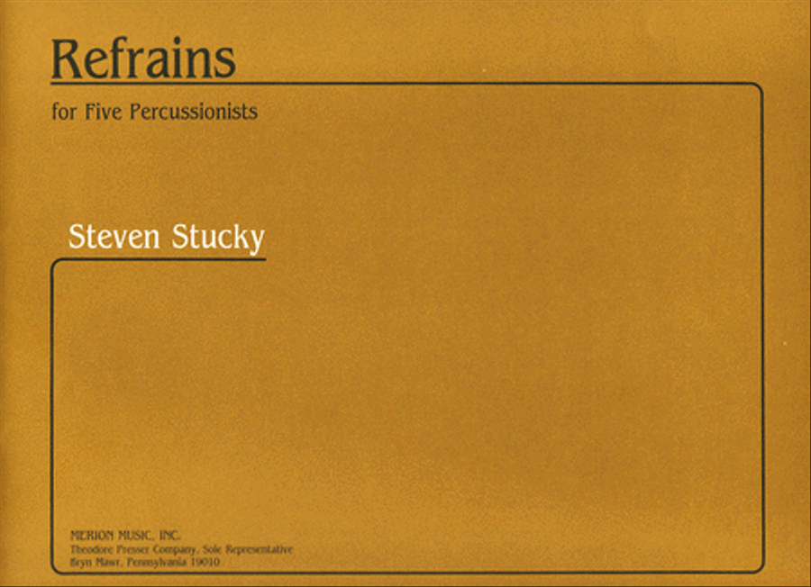 Refrains Refrains Snare Drum scores gallery preview page 1