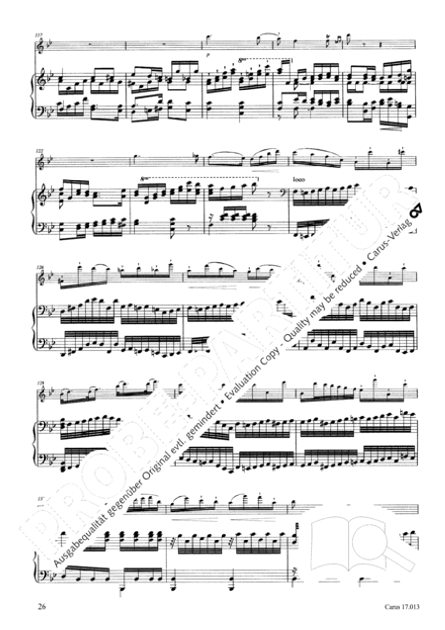 Sonate fur Querflote und Klavier Flute Solo scores gallery preview page 27