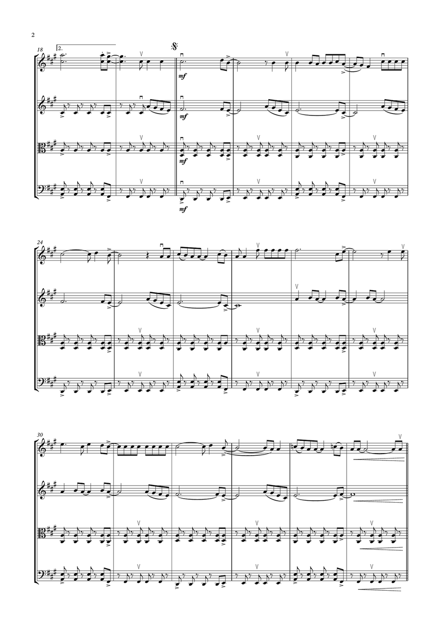 Viva La Vida String Quartet scores gallery preview page 2