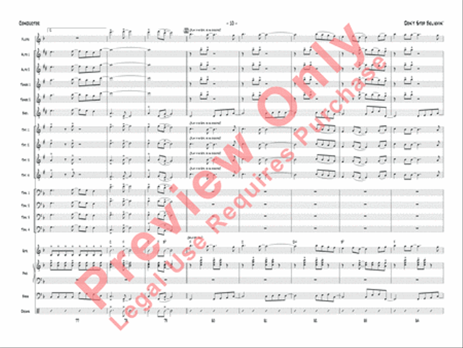 Don't Stop Believin' Don't Stop Believin' Jazz Ensemble scores gallery preview page 13