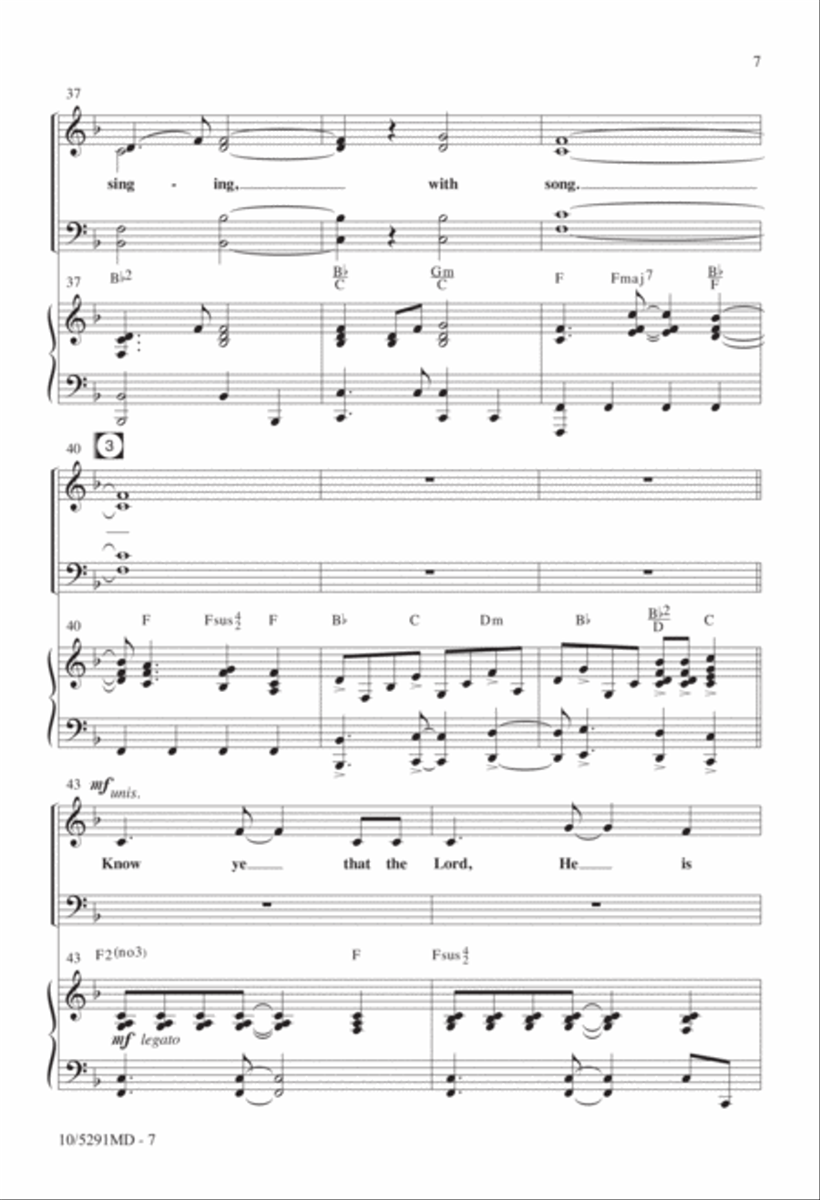 Come Before Him with Singing 4-Part scores gallery preview page 6