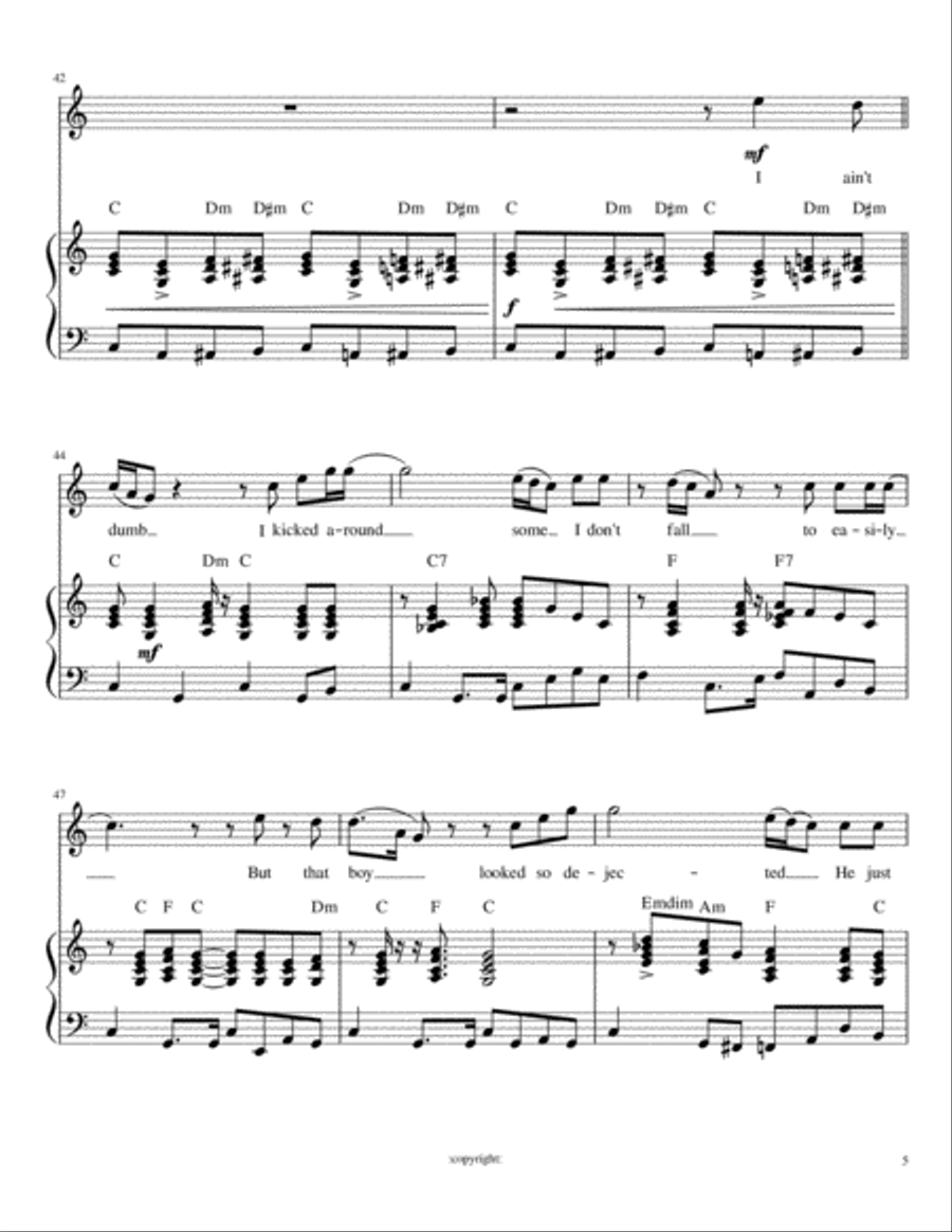 Gone At Last Gone At Last Piano, Vocal, Guitar scores gallery preview page 6