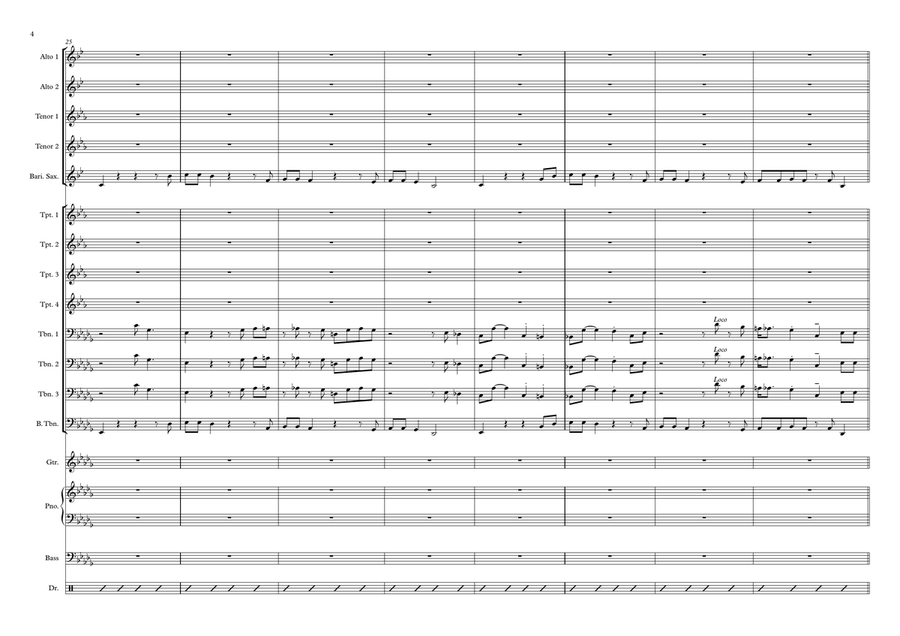 Atchafalaya Jazz Ensemble scores gallery preview page 4