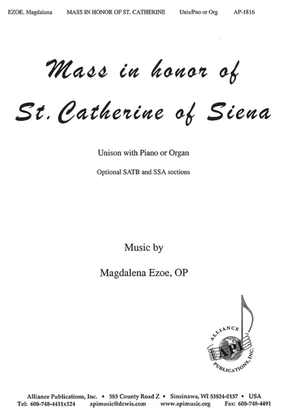 Mass In Honor Of St C Of Siena - Unis-org