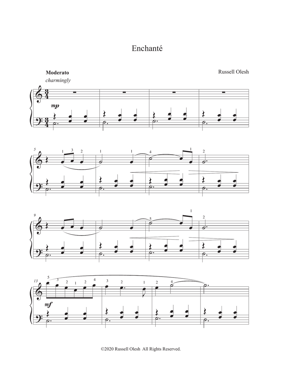 Enchante Piano Solo scores gallery preview page 4