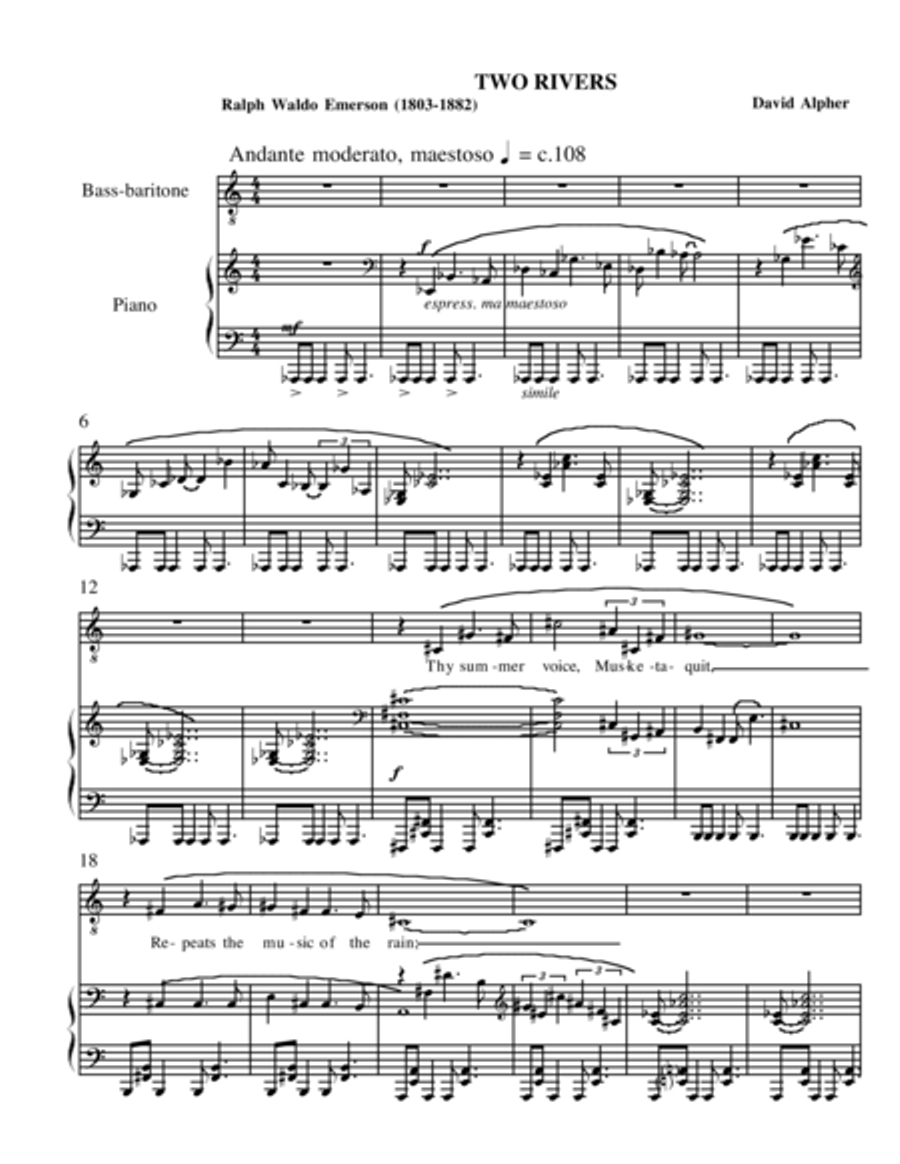Two Rivers Low Voice scores gallery preview page 1