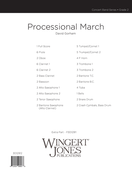 Processional March - Full Score image number null