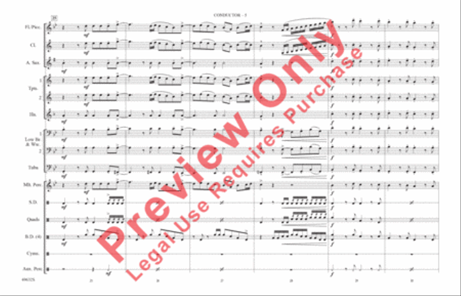 Permission to Dance Marching Band scores gallery preview page 6