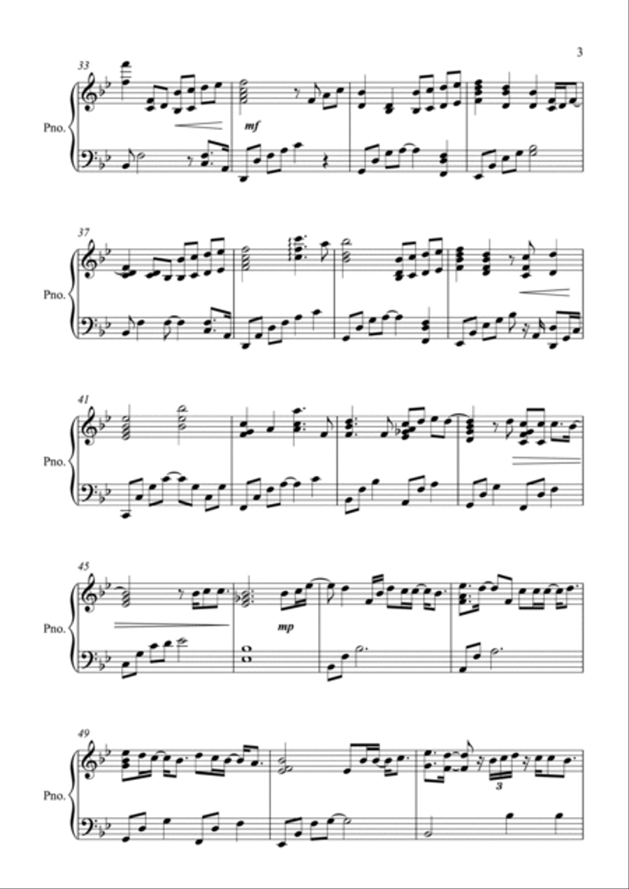 Getting Older Piano Solo scores gallery preview page 3