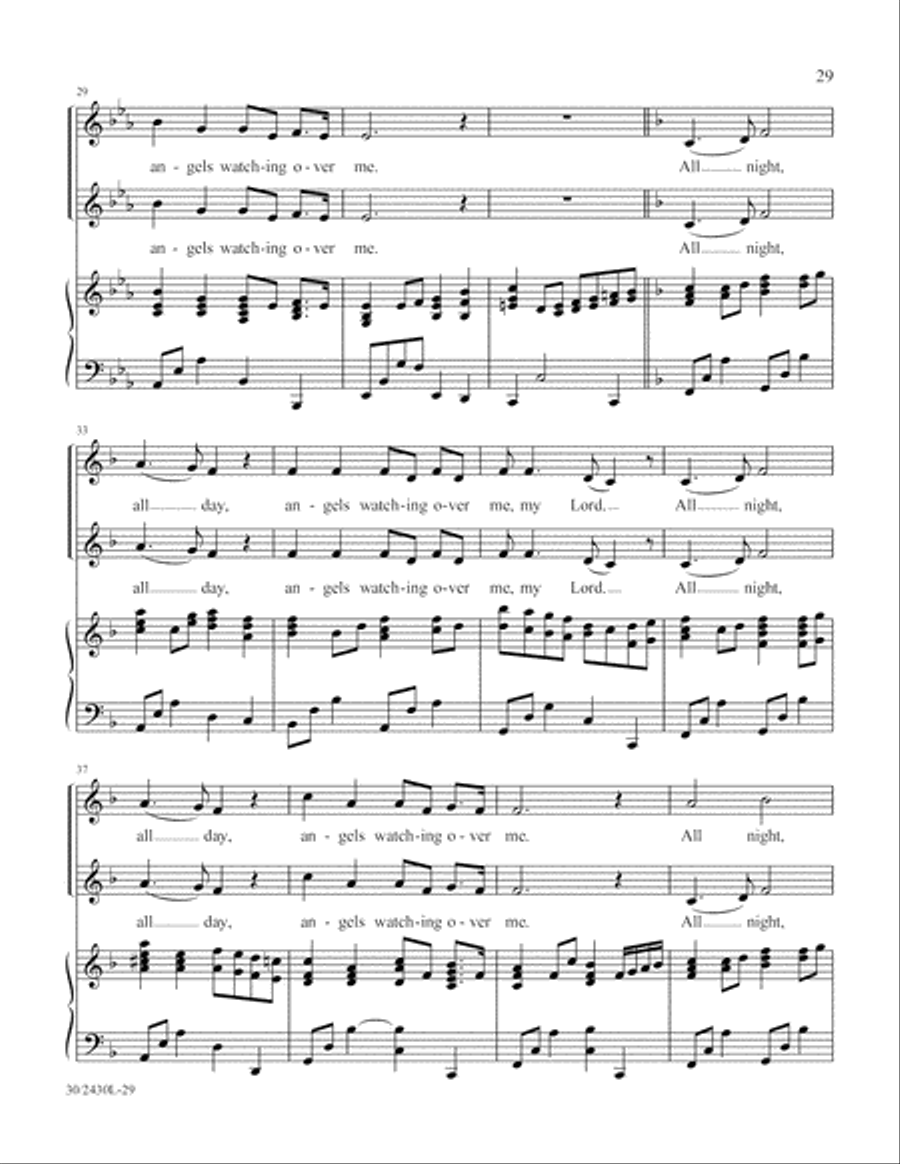 Simply Spirituals Unison Choir scores gallery preview page 30