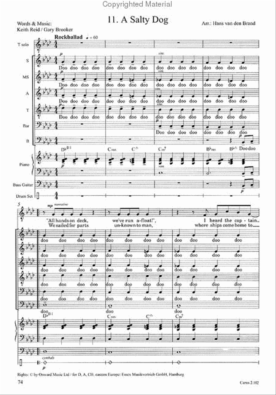 A Jazzy Dozen - Arrangements for Jazz and Pop Choir Choir scores gallery preview page 12