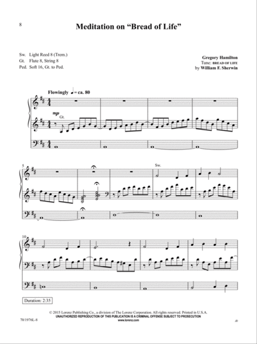 The Organist's Library, Vol. 60 Organ Solo scores gallery preview page 5