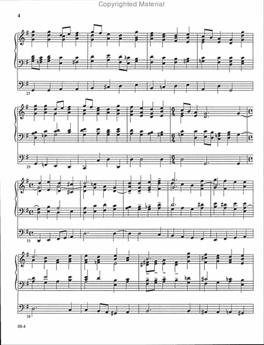 Jubilant Procession Organ Solo scores gallery preview page 4