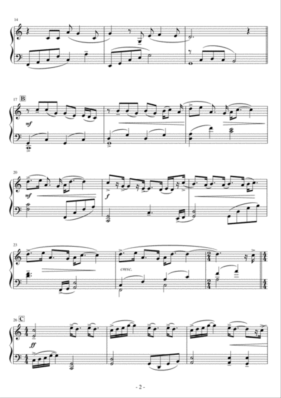 Never Enough Never Enough Easy Piano scores gallery preview page 2