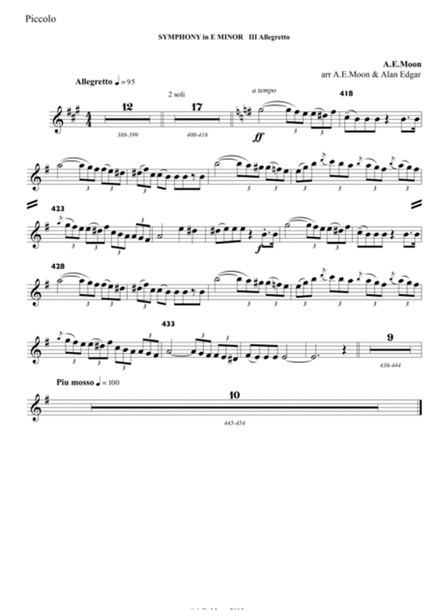 SYMPHONY in E MINOR THIRD MOVEMENT image number null