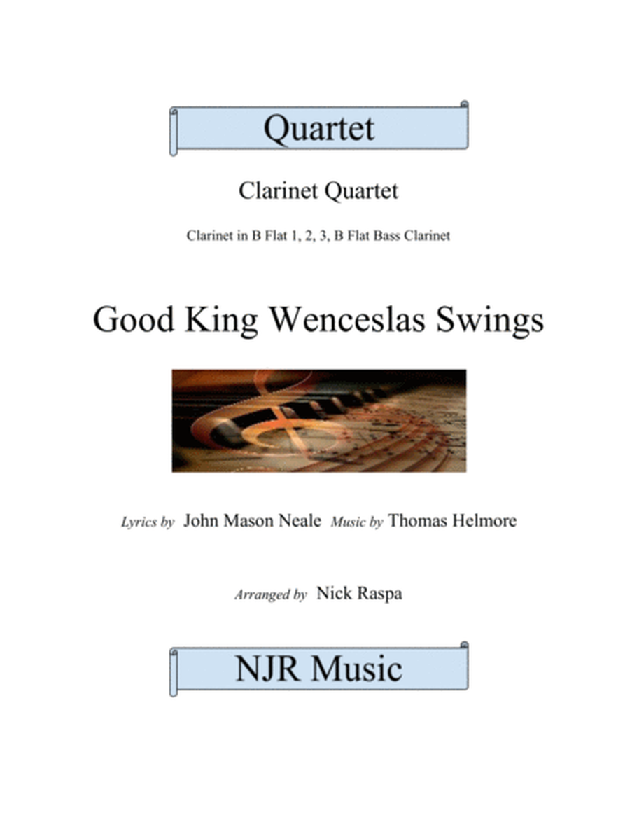 Good King Wenceslas Swings (clarinet quartet) image number null
