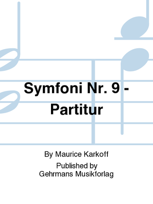 Symfoni Nr. 9 - Partitur