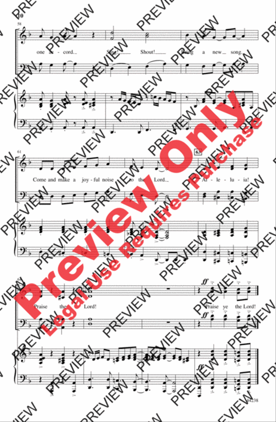 Sing! Shout! Alleluia! Sing! Shout! Alleluia! 4-Part scores gallery preview page 10