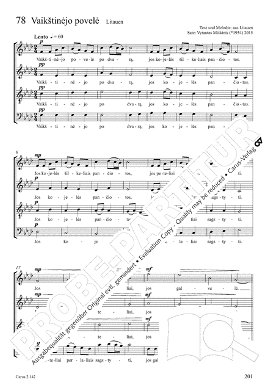 Christmas Carols of the World. Choral collection 4-Part scores gallery preview page 165