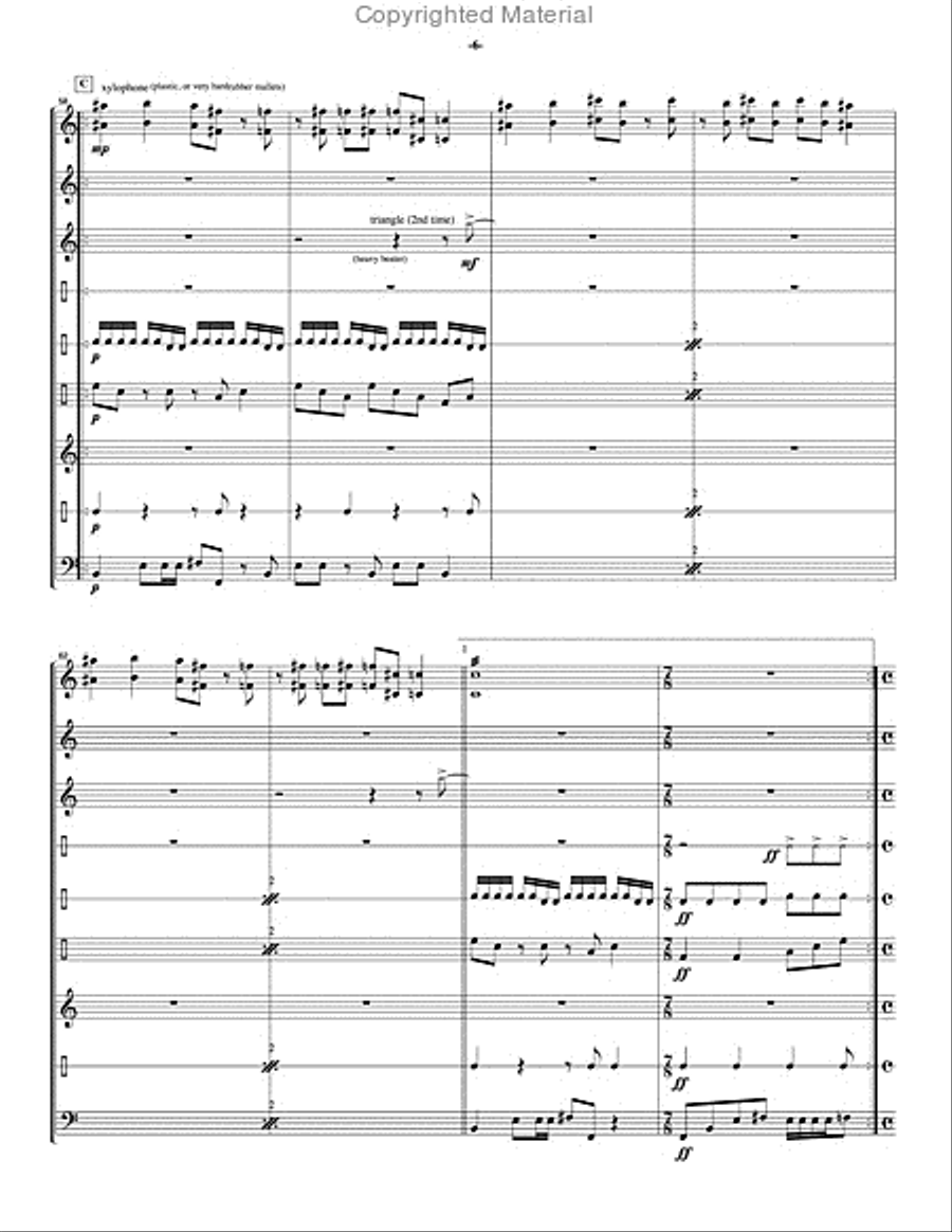 Overture for Percussion Percussion Ensemble scores gallery preview page 7