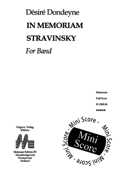 In Memoriam Stravinsky image number null