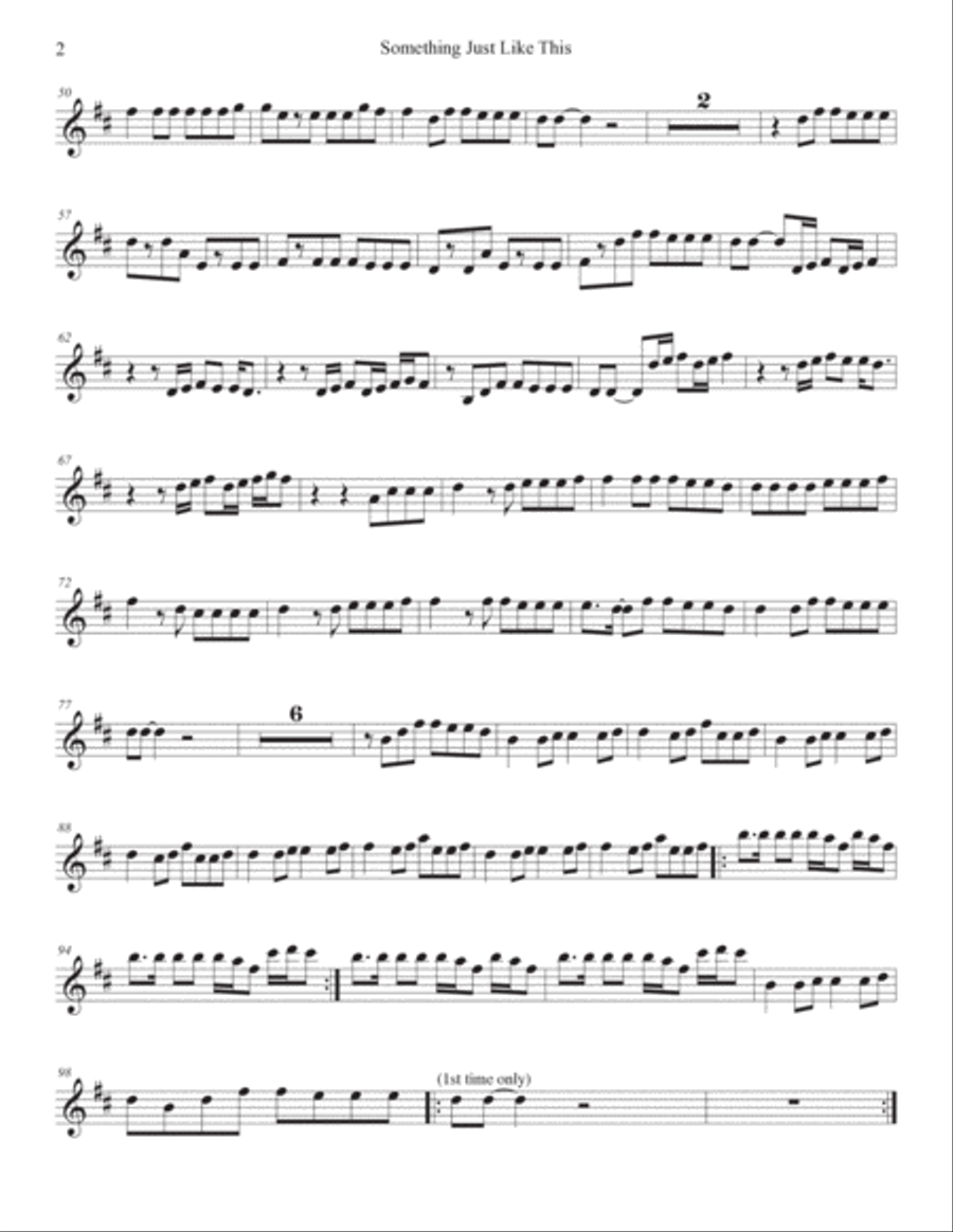 Something Just Like This String Quartet scores gallery preview page 2