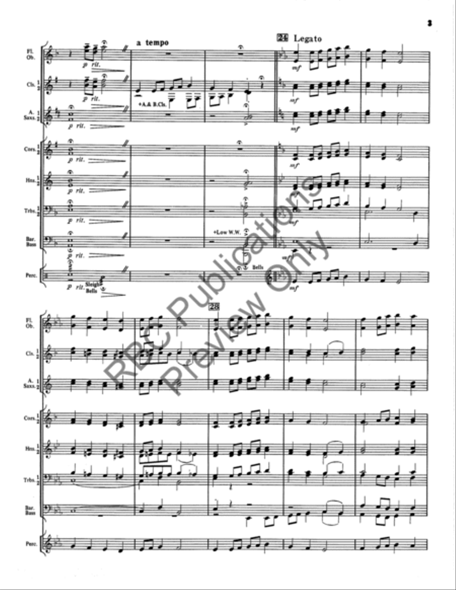 Fantasy On A Christmas Hymn Tune (Score) Concert Band scores gallery preview page 5
