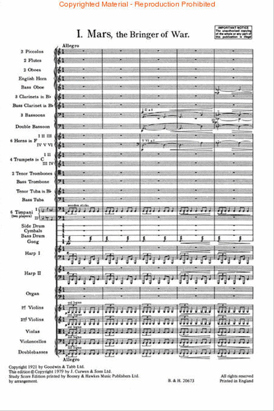 The Planets, Op. 32 Orchestra scores gallery preview page 2
