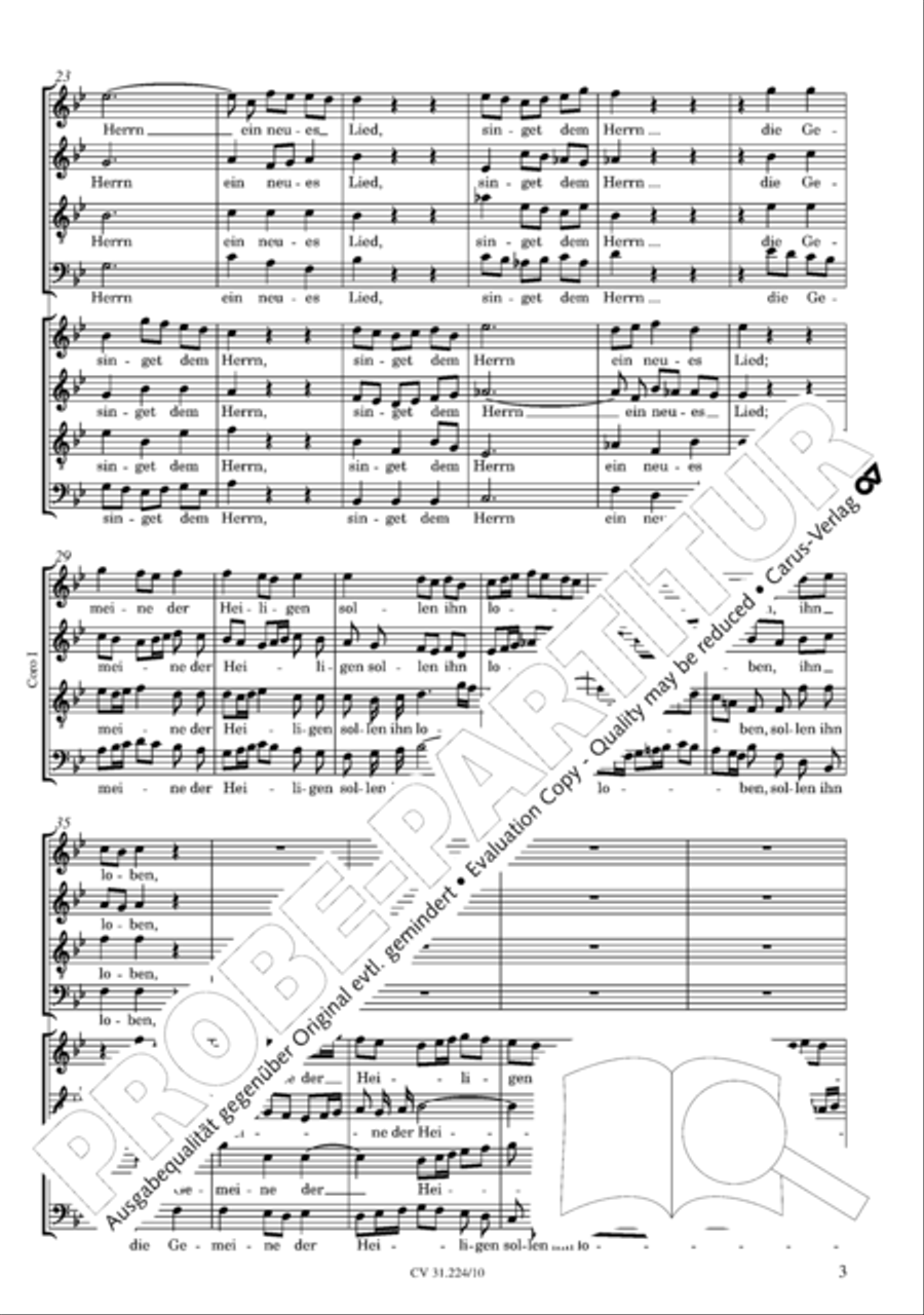 The complete motets (without Bc) Choir scores gallery preview page 10