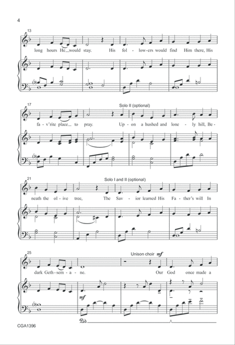 In Dark Gethsemane Choir scores gallery preview page 4