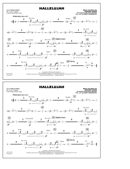 Hallelujah - Aux Percussion