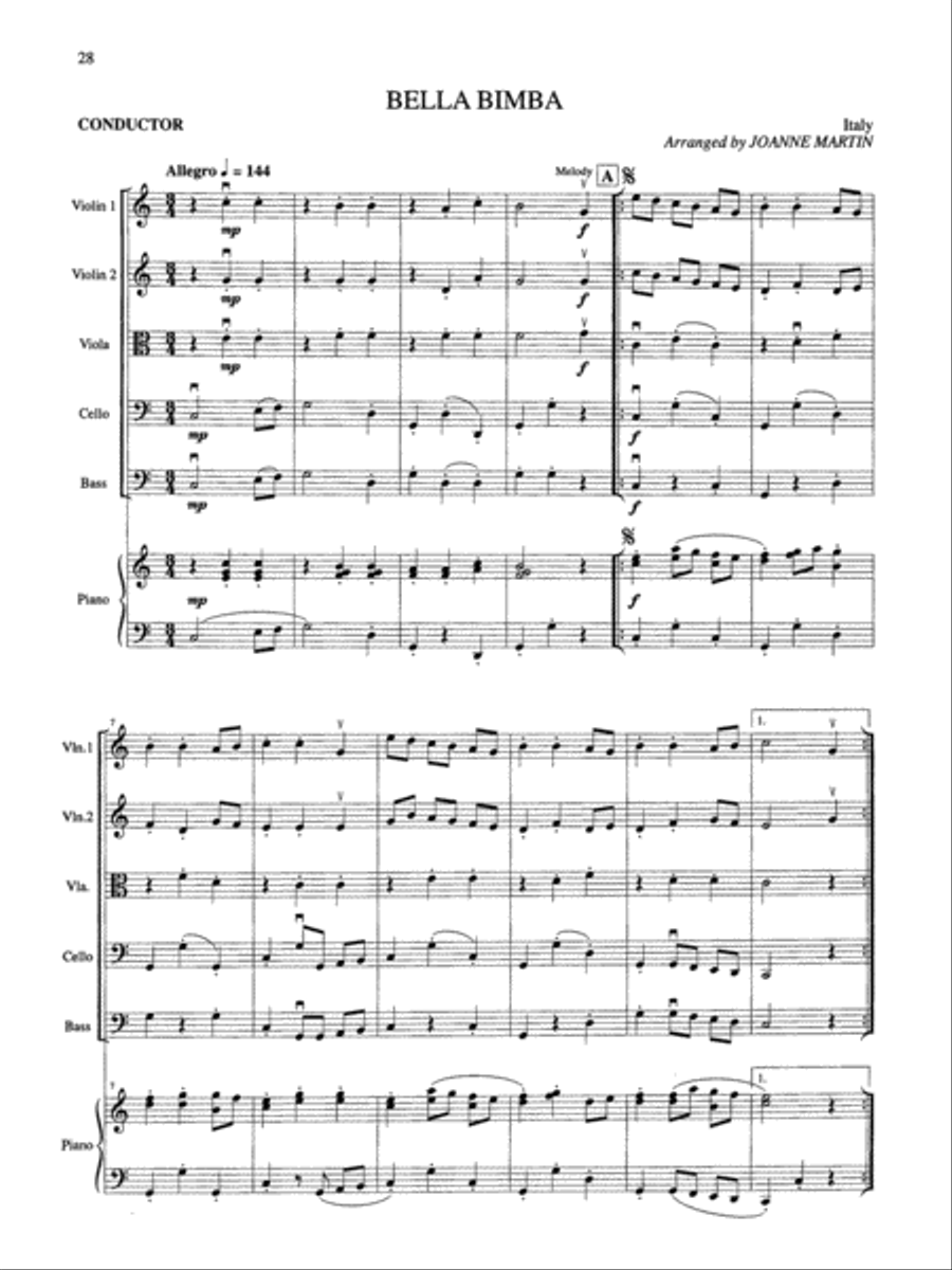 More Folk Strings for String Quartet or String Orchestra String Quartet scores gallery preview page 4