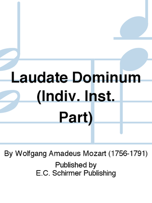 Book cover for Vesperae solennes de Confessore: Laudate Dominum (O Praise Jehovah), K. 339 (Cello/Bass Replacement Part)