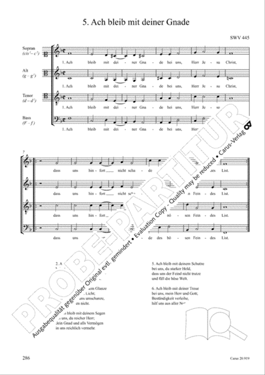 Opera varia I. Works with 1-7 parts (Complete edition, vol. 19) [Werke mit 1-7 obligaten Stimmen] Score scores gallery preview page 343