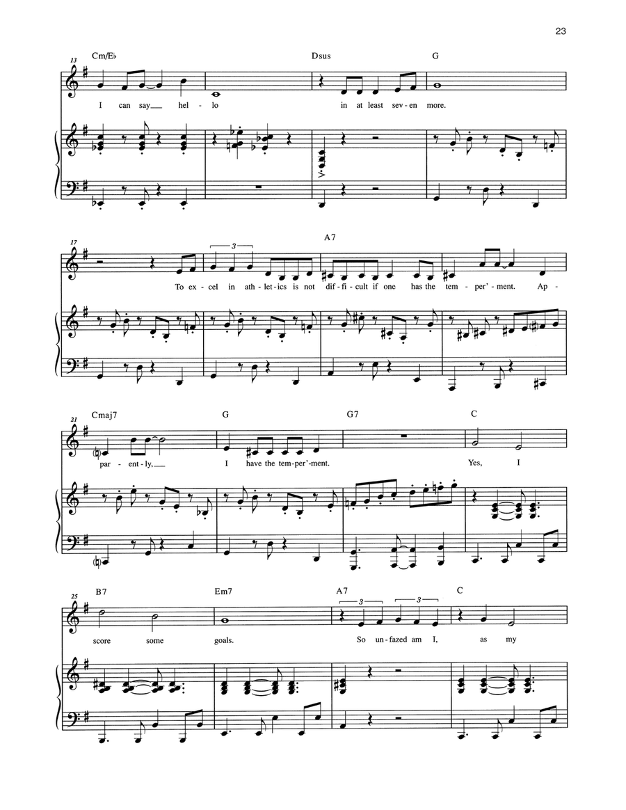 I Speak Six Languages High Voice scores gallery preview page 2