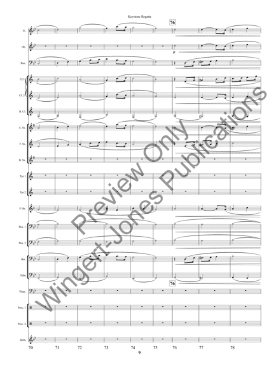 Keystone Regatta Concert Band scores gallery preview page 12