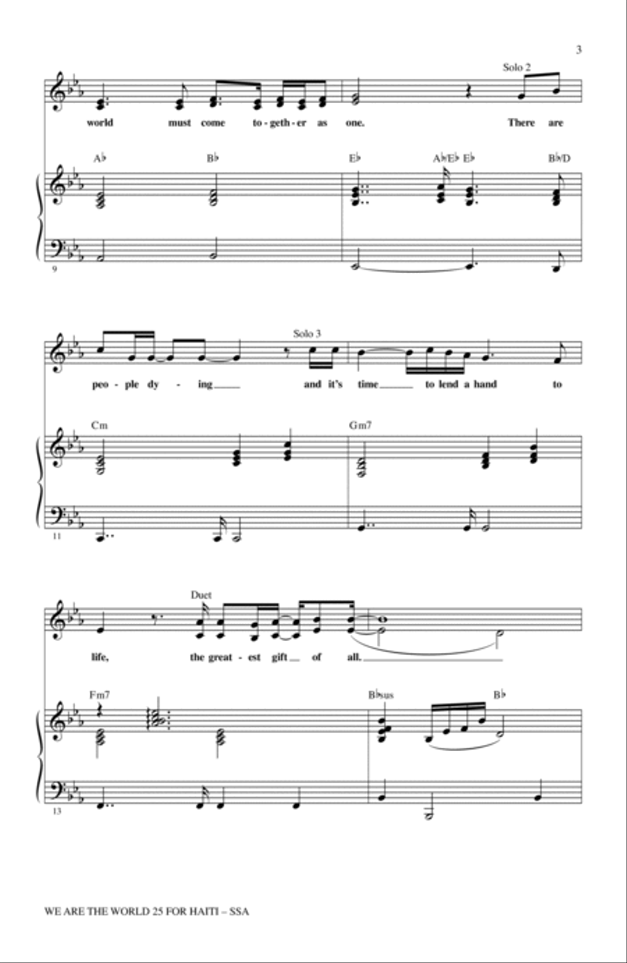 We Are The World 25 For Haiti SSA scores gallery preview page 2